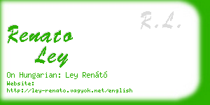 renato ley business card